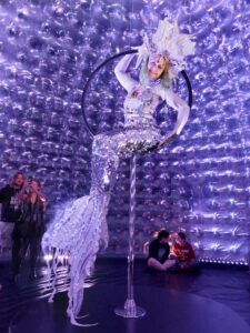 mermaid mirrorball in hoop