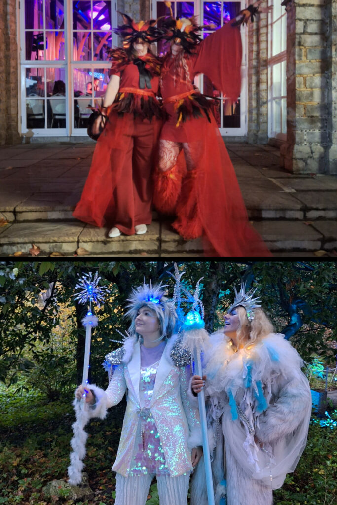 Fire and Ice walkabout characters