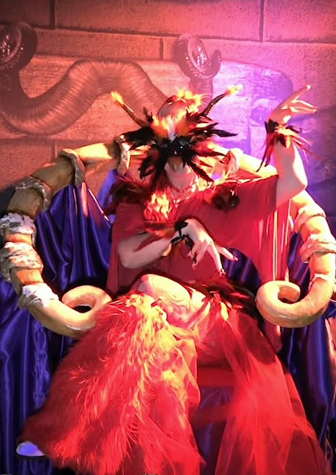 Fire character on a statement thrown